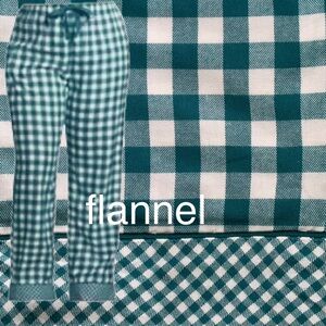 LANDSEND Women's Plus Print Flannel Pajama Pants 100% COTTON FLANNEL w/pockets!